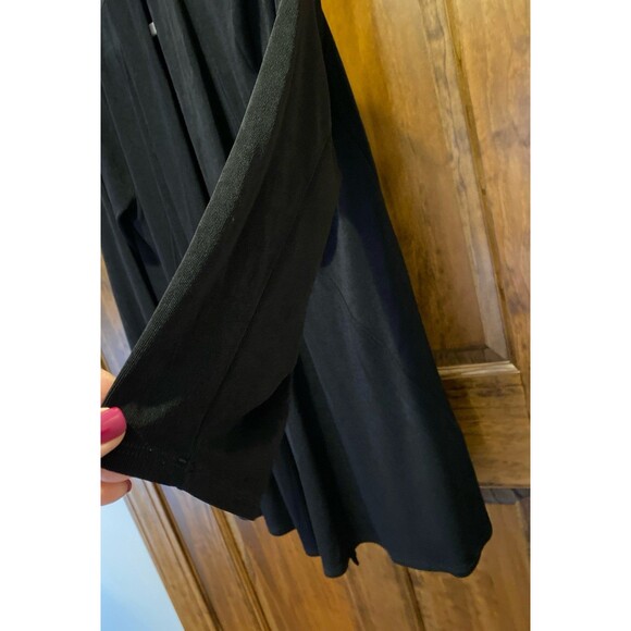 Chico’s Jacket Sz  “2” or Large Black Stretchy Open Front Perfect 4 Travel - Picture 3 of 10